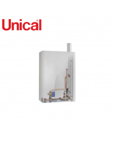 Kit Completo UNICAL per Produzione di ACS con Scambiatore a Piastre, Sistema di Connessione Tubo e Valvole a Tre Vie Mod. ALKON 70C