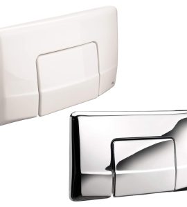 PLACCA DI COMANDO PER CASSETTA DI SCARICO AD INCASSO "DIAMANTE MONOTASTO" Cromo