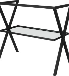 CAVALLETTO METALLICO NERO OPACO 100 cm