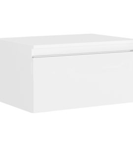 CASSETTO SOSPESO CON TOP "ALBATROS" BIANCO OPACO 80 cm