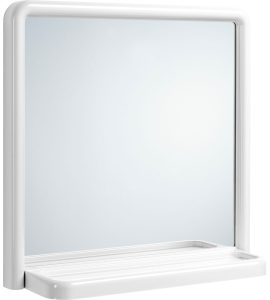 SPECCHIO CON CORNICE E MENSOLA "ATHENE" 50 x 51 cm - PVC