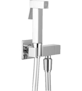 KIT DOCCIA SHUT-OFF "KARIMA" QUADRATA IN OTTONE Cromo