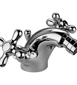 GRUPPO MONOBLOCCO BIDET IRIS Cromo + Piletta 1"1/4