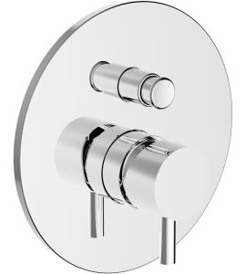 PIASTRA E LEVA PER INCASSO DOCCIA CON DEVIATORE JABIL Cromo