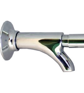 RUBINETTO TEMPORIZZATO PER FONTANELLA A PULSANTE CON CHIUSURA ISTANTANEA 1/2" - Cromo Lucido