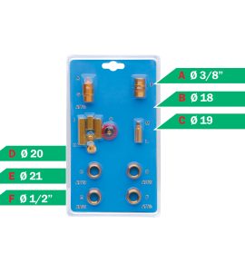 KIT VITONE UNIVERSALE PER RUBINETTI 12 combinazioni