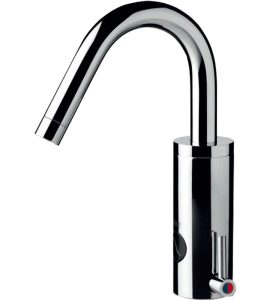 MISCELATORE A FOTOCELLULA PER LAVABO CON CANNA ALTA ARCO PLUS Corrente 220V