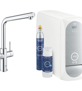MISCELATORE CON SISTEMA DI FILTRAZIONE CANNA A L GROHE BLUE HOME STARTER KIT Kit completo