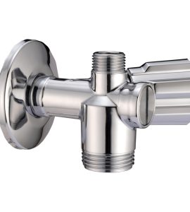 RUBINETTO SOTTOLAVABO COMBINATO LAVATRICE A 3 VIE MONO CON FILTRO 1/2"x 3/4"x3/8" + Rosetta