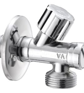 RUBINETTO LAVATRICE CON FILTRO CROMATO 1/2"x3/4" + Rosetta