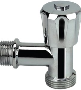 RUBINETTO A SQUADRA PER LAVATRICE CON CHIUSURA A VITONE 1/2"M x 3/4"M