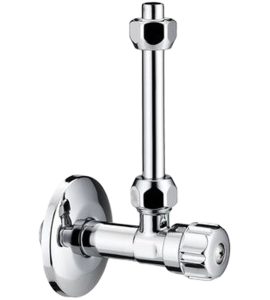 RUBINETTO PER CASSETTA WC CON PROLUNGA 1/2"x3/8" - 10 cm