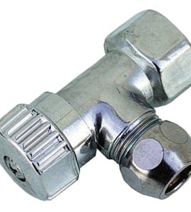 RUBINETTO A SQUADRA PER CASSETTA WC ATTACCO FEMMINA 1/2"x1/2"- 10