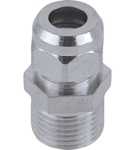 NIPLES MASCHIO PER TUBETTO RAME CROMATO M1/2"x Ø12