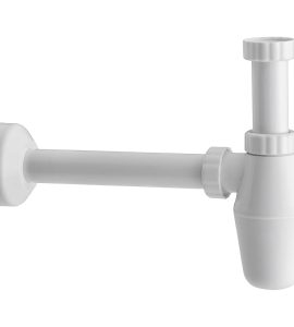 SIFONE A BOTTIGLIA IN ABS BIANCO 1"1/4 x Ø32 - L.250 mm