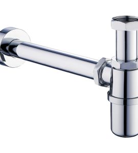 SIFONE A BOTTIGLIA IN ABS CROMATO 1"1/4 x Ø32 - L.280 mm