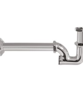 SIFONE PER LAVABO E BIDET CON ISPEZIONE POSTERIORE "CONCORD" GHIDINI Ø32 x 250 mm - 1"1/4