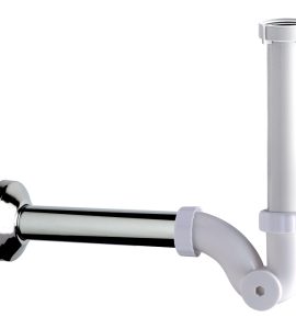 SIFONE PER BIDET "HYBRID" AD S CON ISPEZIONE LATERALE 1"1/4 - Ø32 x 250 mm