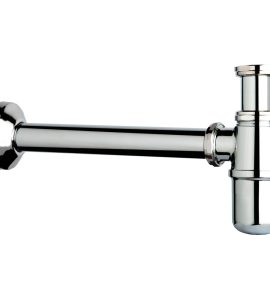 SIFONE PER LAVABO E BIDET A BOTTIGLIA IN OTTONE "EUROPA" TEA 1"1/4 - Ø32 x 250 mm