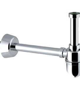 SIFONE PER LAVABO "THERMOTRAP" A BOTTIGLIA CROMATO 1"1/4 - Ø32 x 250 mm
