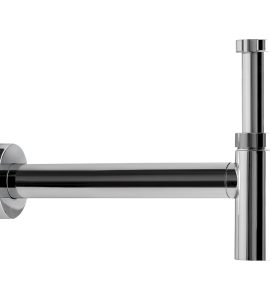 SIFONE D'ARREDO TONDO PER LAVABO "JOLLY" CROMATO Ø32 x 250 mm -1"1/4