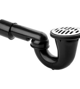 SIFONE DOCCIA ORIENTABILE TIPO BASSO "WAVIN" CON SCARICO AD INNESTO Griglia Ø80 - Uscita Ø40/50