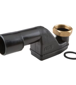 SIFONE VASCA TIPO BASSO "WAVIN" CON SCARICO AD INNESTO 1"1/2 - Uscita Ø40/50