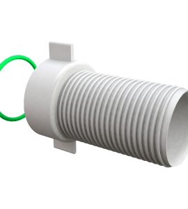 PROLUNGA FILETTATA PER SIFONE INCASSO LAVATRICE 1" x 65 mm