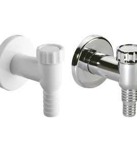 VALVOLA ESTERNA ORIENTABILE PER ATTACCO LAVATRICE O LAVASTOVIGLIE Cromo Ø32 mm