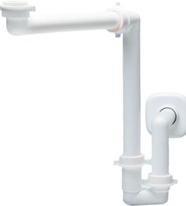 SIFONE PER LAVABO CONSOLLE SALVASPAZIO 1"1/4 x Ø32-40 mm