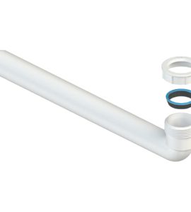 CURVA UNIVERSALE CON GHIERA E GUARNIZIONE 1"1/2 x Ø40 - H.260 mm