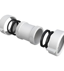 RACCORDO DI GIUNZIONE FEMMINA/FEMMINA CON 2 GHIERE E GUARNIZIONE DI TENUTA Ø40 x Ø40 mm