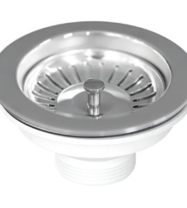 PILETTONE A CANESTRO PER LAVELLO CUCINA CON FORO Ø 90 STP 1"1/2 x Ø114 mm