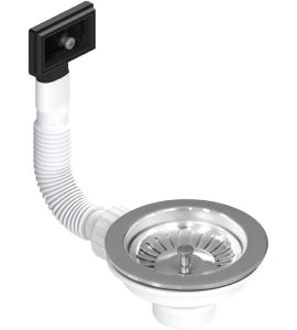 PILETTONE A CANESTRO PER LAVELLO CUCINA CON FORO Ø 90 CTP 1"1/2 x Ø114 mm