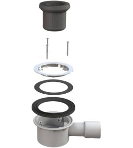 PILETTA DOCCIA "TRIGONO" Ø 90 SENZA TAPPO Scarico 40/50