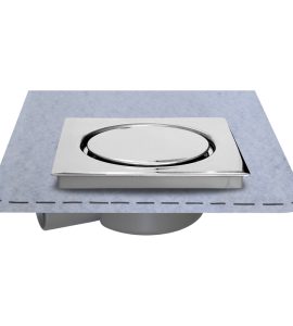 CHIUSINO 15x15 CON PILETTA AVVITABILE PER DOCCIA A PAVIMENTO + Guaina 1mq