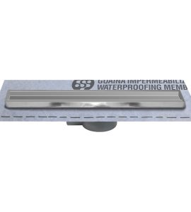 CANALETTA PER DOCCIA A PAVIMENTO CON PORTA PIASTRELLA cm 95 + Guaina 1 m²