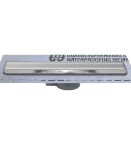 CANALETTA PER DOCCIA A PAVIMENTO A SCOMPARSA  cm 95 + Guaina 1 m²