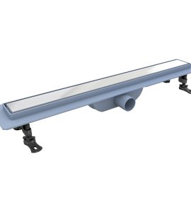 CANALETTA PER DOCCIA FILO PAVIMENTO PIASTRELLABILE "EASY DRAIN"  Griglia INOX - 90 cm