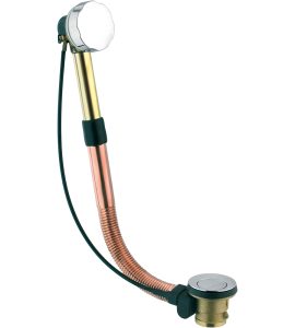 COLONNA DI SCARICO VASCA IN OTTONE c/seduta 56-65 cm