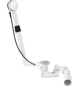 COLONNA SCARICO VASCA + SIFONE RIBASSATO PREASSEMBLATO Normale 45-55 cm