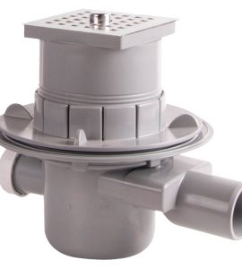 PILETTA DI SCARICO PER VASCA IN MURATURA CLICL-CLACK SENZA TROPPO PIENO 100 x 100 - Ø50 mm