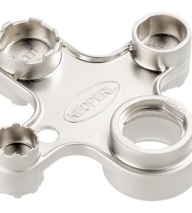 CHIAVE DI SERVIZIO UNIVERSALE PER AEREATORI NICHELATA M18-22-24-28-Cache