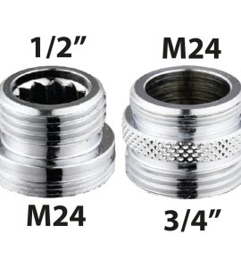 RIDUZIONE PER AEREATORE CROMATA MODELLO B M24 x 3/4"M