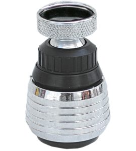 AEREATORE ROMPIGETTO UNIVERSALE CON SNODO F22 x1"- Cromo