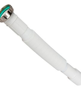 TUBO COMPRIMIBILE CON GHIERA IN METALLO 1"1/2 x Ø40 mm