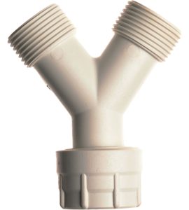 RACCORDO A 3 VIE PER TUBO DI CARICO LAVATRICE E LAVASTOVIGLIE 3/4"M x 3/4"M x 3/4"F