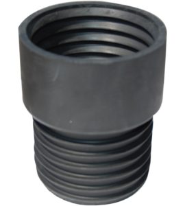 RIDUZIONE IN GOMMA NERA PER RACCORDO TUBI DI SCARICO WC Øi.80 x Øest.75 mm