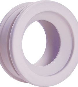 MORSETTO PER WC UNIVERSALE "JOLLY" IN GOMMA BIANCA Øest.50-70 x Øi.26-40 mm