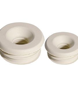 MORSETTO PER ORINATOIO IN GOMMA BIANCA Øest.50 x Øi.14 mm
